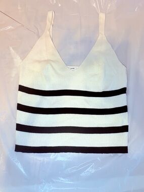 Sinsay ribbed knit top XL